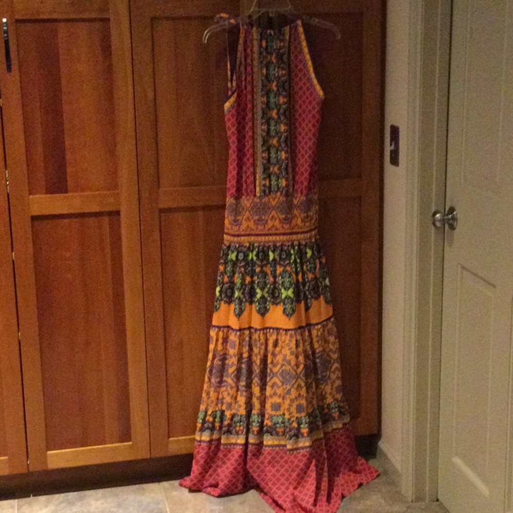 Beautiful Hale Bob Bohemian Halter Sundress